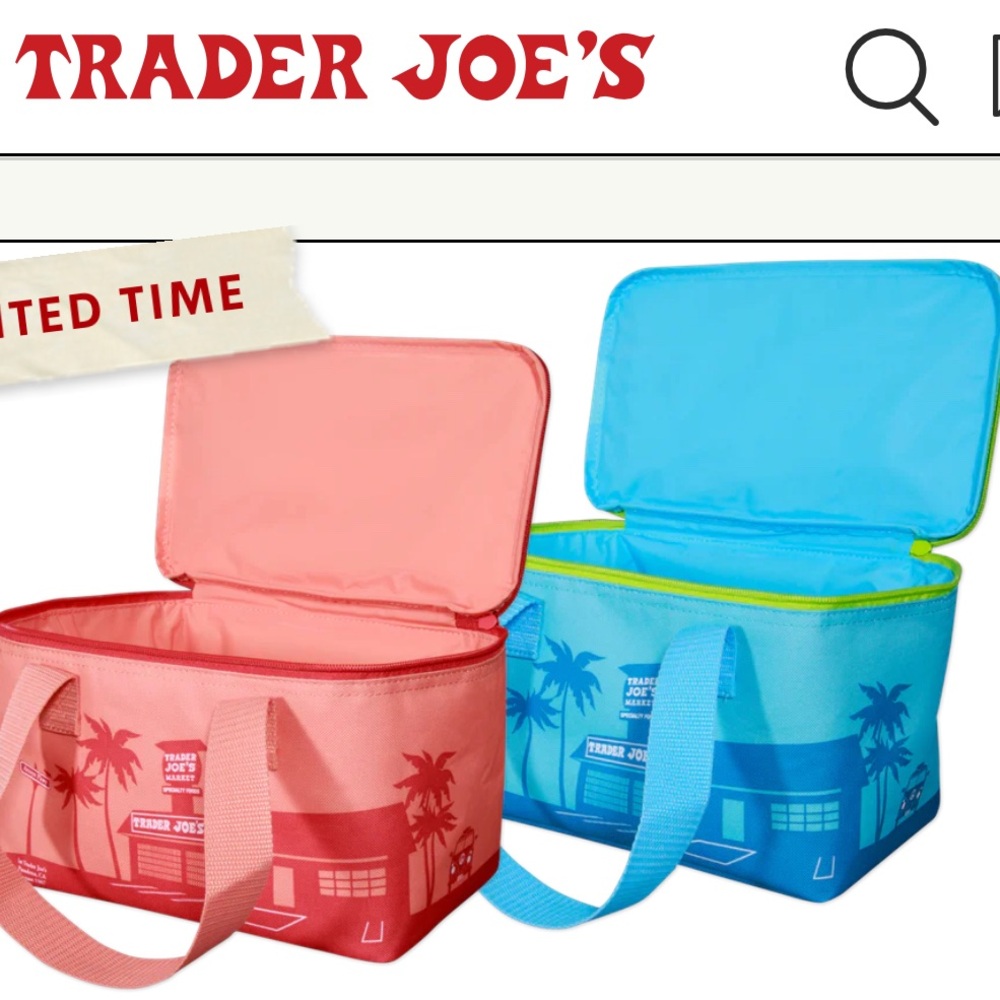 Trader Joe’s Mini Coolers in Peach and Blue